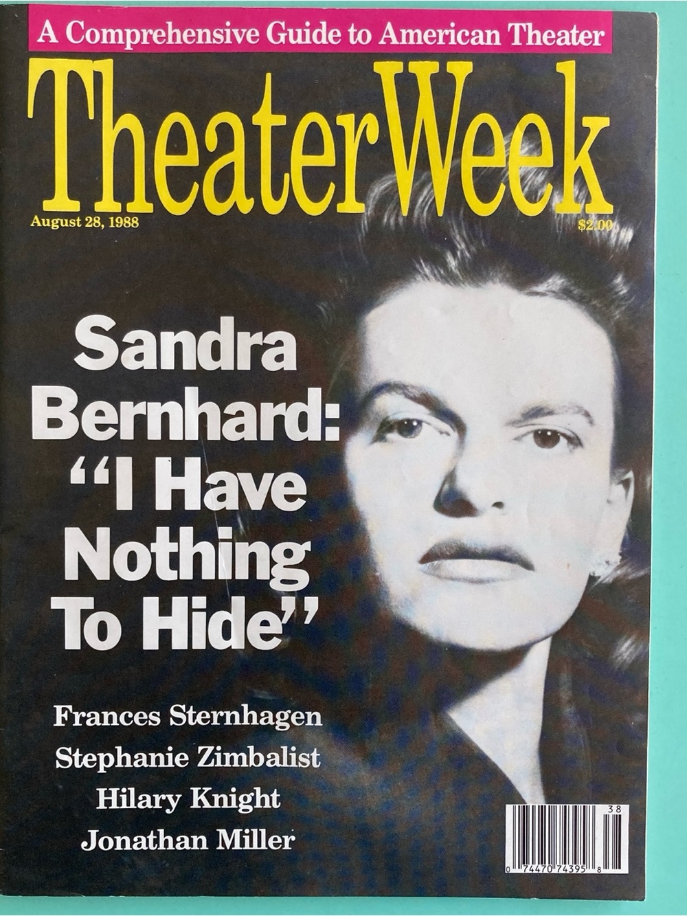 Stephanie Zimbalist Signed Inscrib Theater Week Magazine AUGUST 28 1988 Carousel